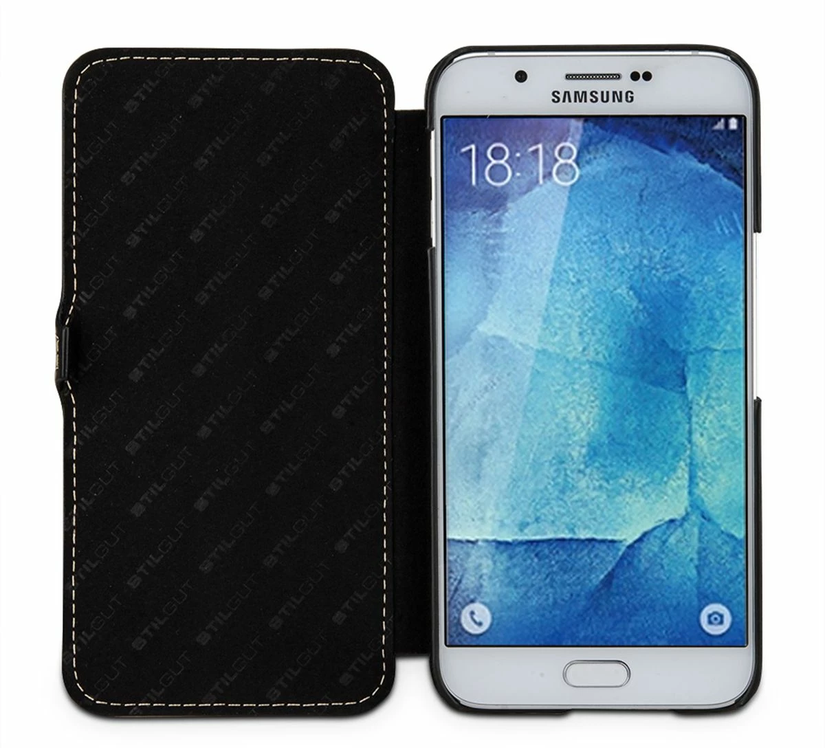 StilGut - Handyhülle Für Galaxy A8 (2015) "Book Type“ Mit Clip – Bild 2