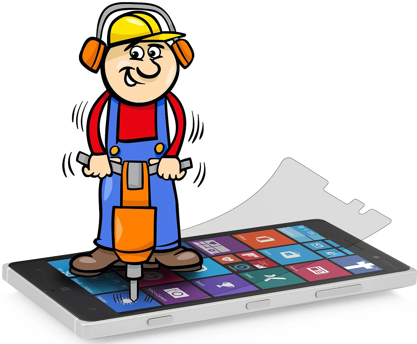 StilGut - Displayschutzfolie Panzerglas Für Nokia Lumia 830 (2er-Pack) – Bild 3