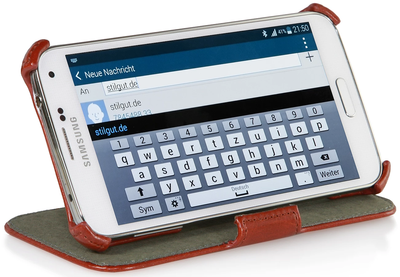 StilGut - UltraSlim Case V2 Mit Standfunktion Für Samsung Galaxy S5 – Bild 12