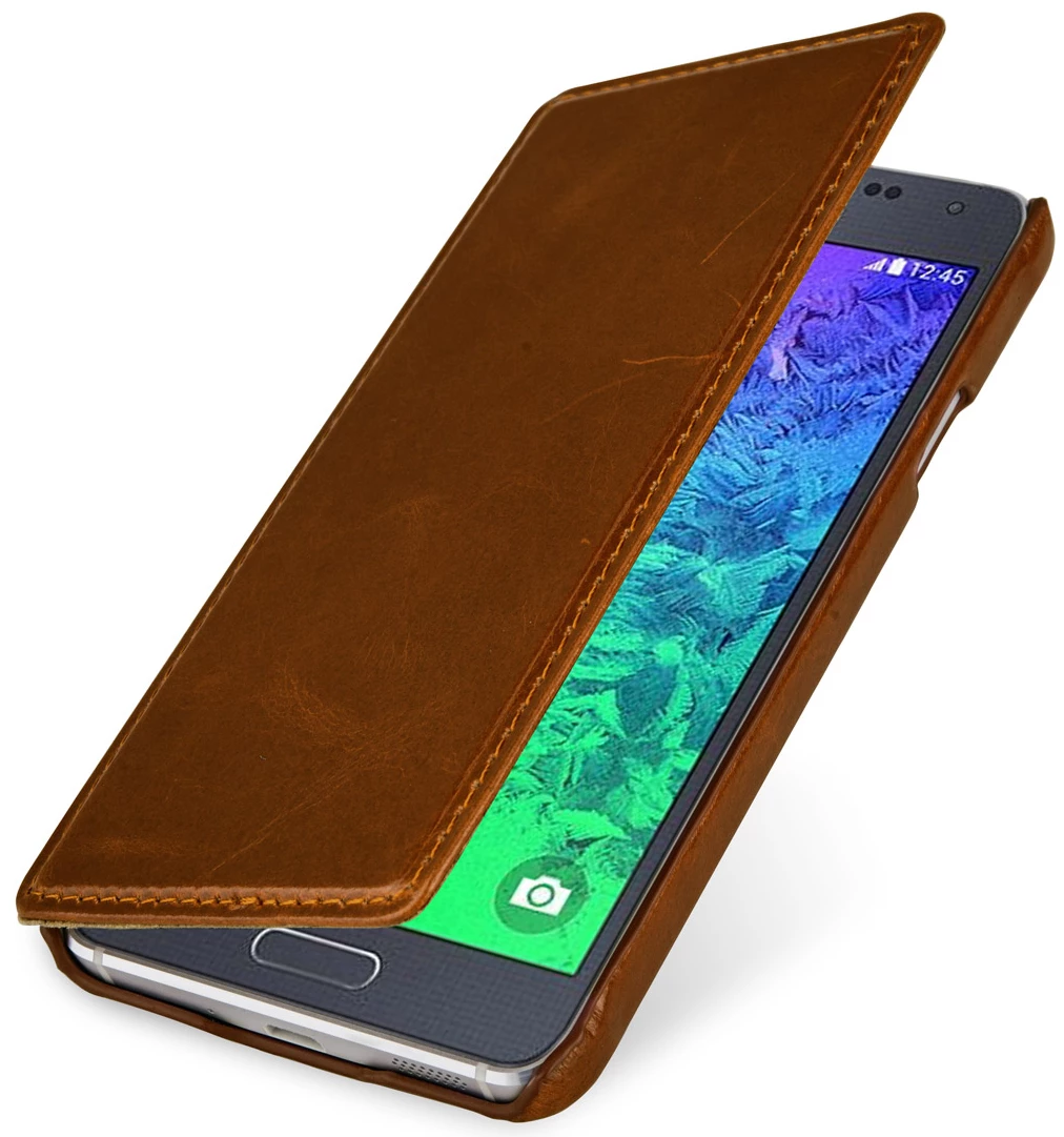 StilGut - Handyhülle Für Samsung Galaxy Alpha "Book Type" Ohne Clip – Bild 7