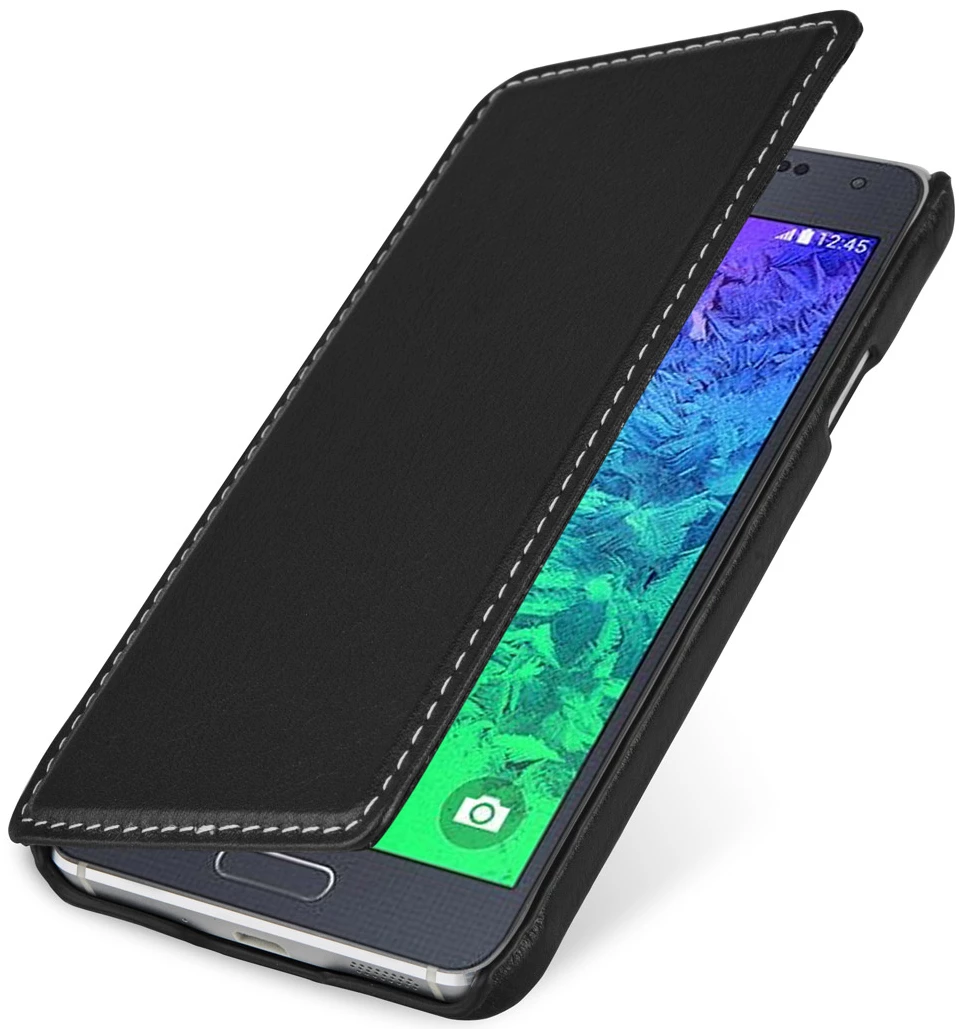 StilGut - Handyhülle Für Samsung Galaxy Alpha "Book Type" Ohne Clip – Bild 8
