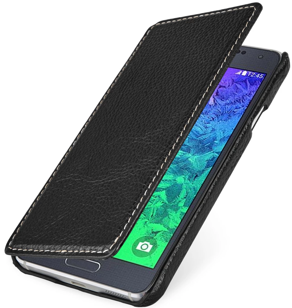 StilGut - Handyhülle Für Samsung Galaxy Alpha "Book Type" Ohne Clip – Bild 6