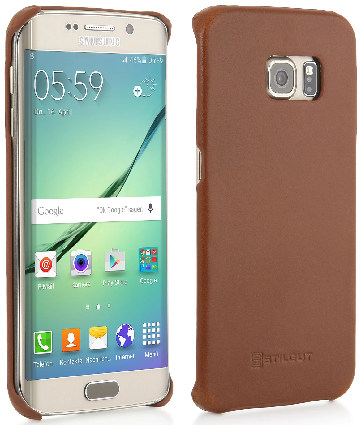 StilGut - Handyhülle Für Galaxy S6 Edge "Cover Type" Aus Leder – Bild 13