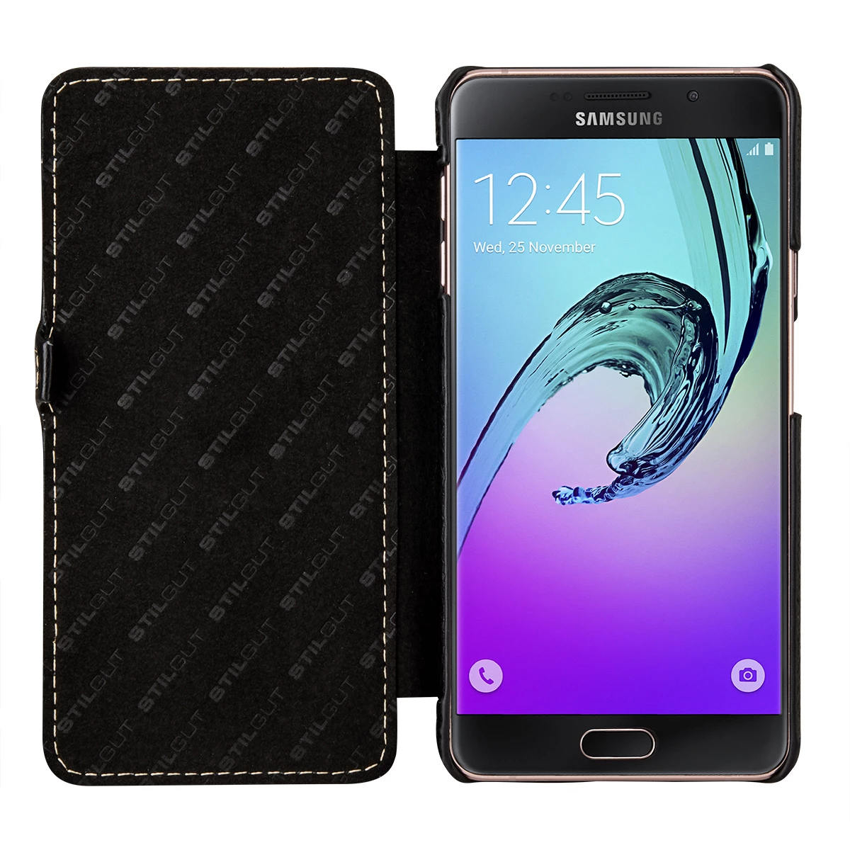 StilGut - Samsung Galaxy A7 (2016) Tasche Book Type Mit Clip – Bild 2