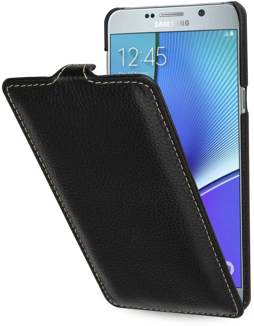 StilGut - Handyhülle Für Galaxy Note 5 „UltraSlim“ Aus Leder – Bild 6