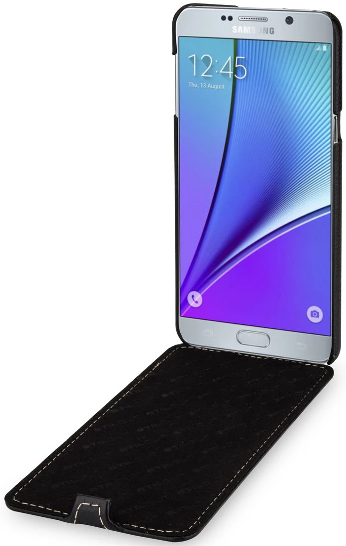 StilGut - Handyhülle Für Galaxy Note 5 „UltraSlim“ Aus Leder – Bild 2