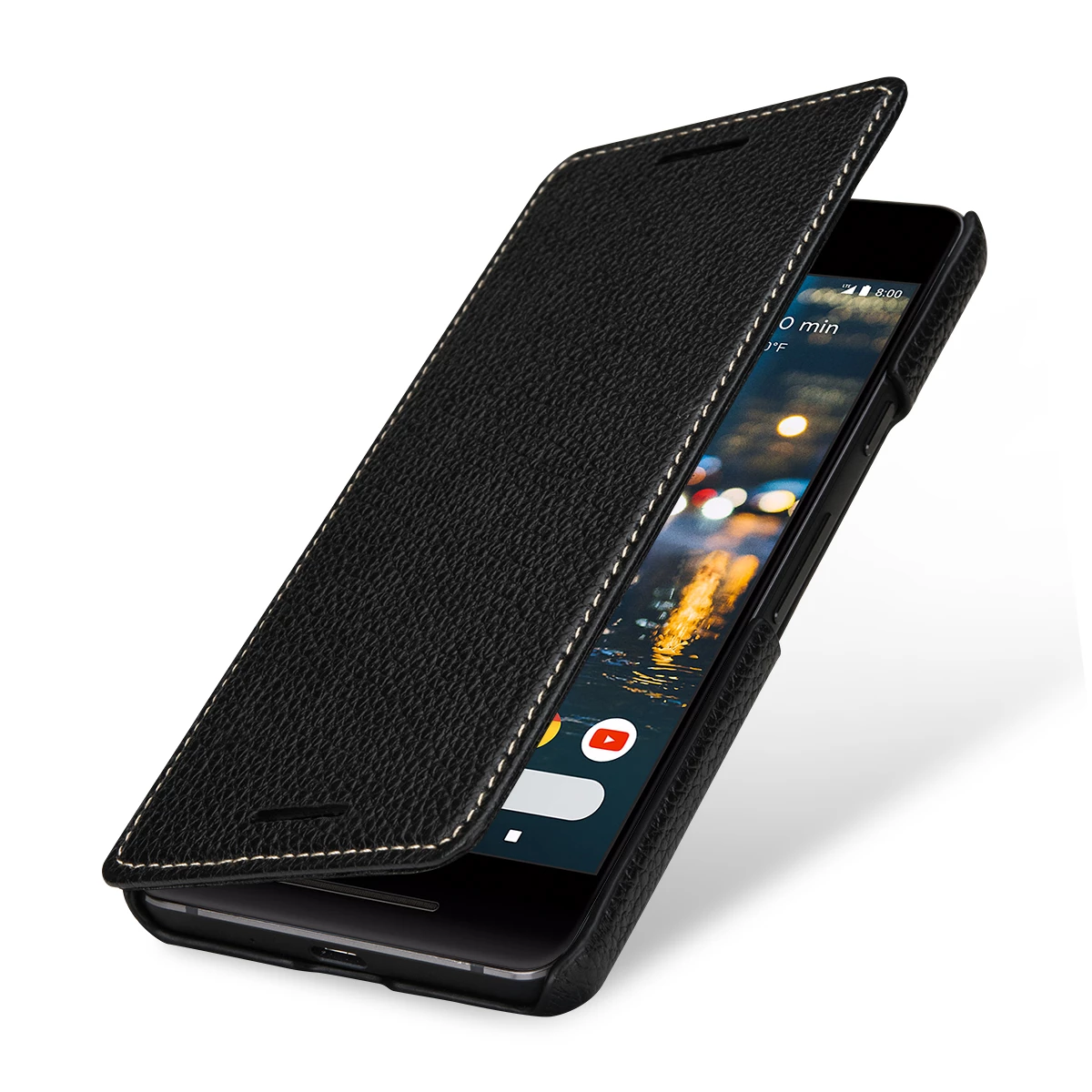 StilGut - Google Pixel 2 Case Book Type Ohne Clip