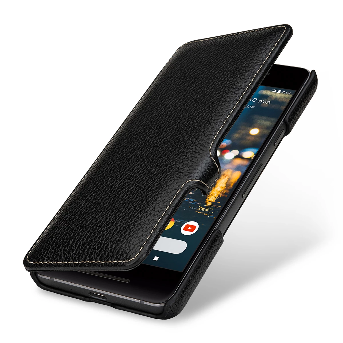 StilGut - Google Pixel 2 Tasche Book Type Mit Clip