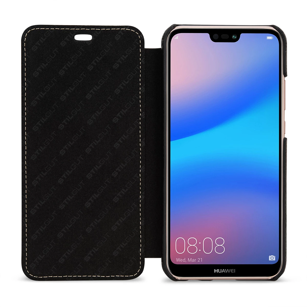StilGut - Huawei P20 Lite Case Book Type Ohne Clip – Bild 2