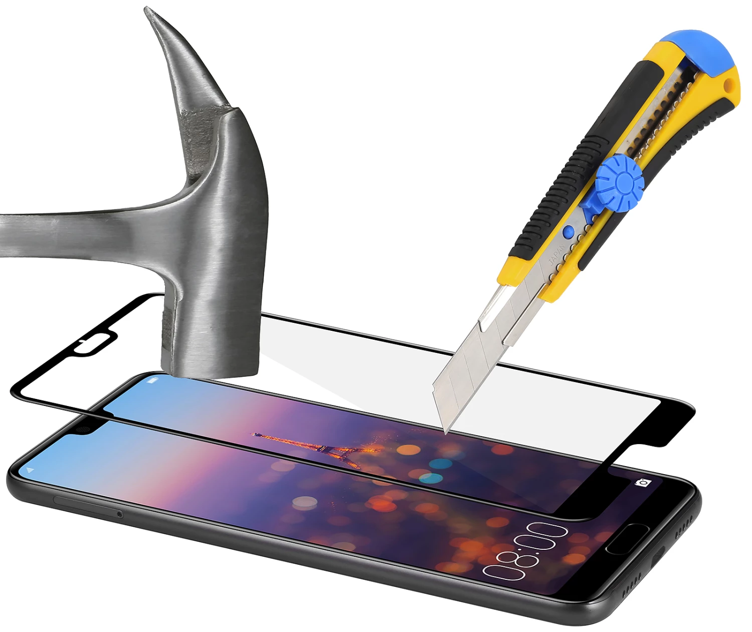 StilGut - Huawei P20 Panzerglas 3D Full Cover