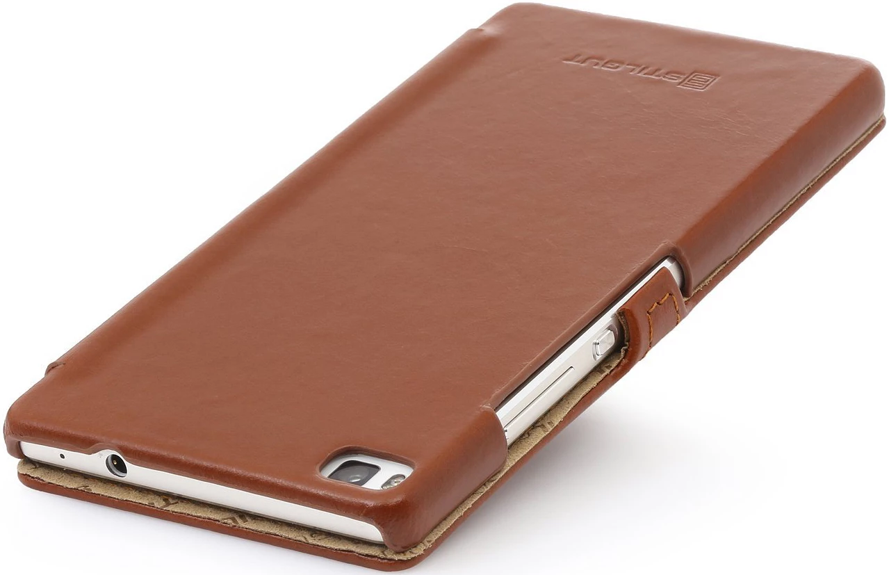 StilGut - Handyhülle Für Huawei P8 "Book Type" Mit Clip – Bild 7