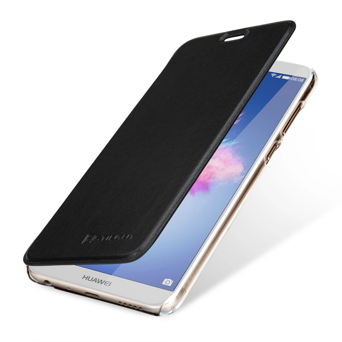 StilGut - Huawei P Smart Book Type NFC/RFID Blocking Hülle