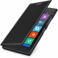 StilGut - Handyhülle Für Nokia Lumia 730 & 735 "Book Type" Aus Leder