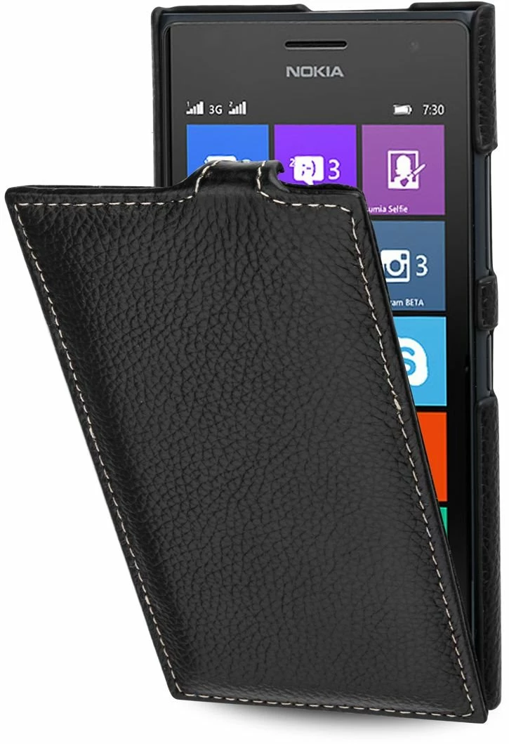 StilGut - Handyhülle Für Nokia Lumia 730 & 735 "UltraSlim" Aus Leder – Bild 6