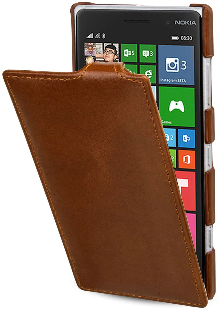 StilGut - Handyhülle Für Nokia Lumia 830 "UltraSlim" Aus Leder – Bild 7