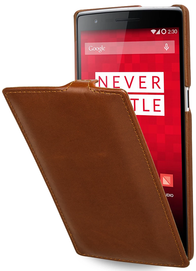 StilGut - Handyhülle Für OnePlus One "UltraSlim" Aus Leder