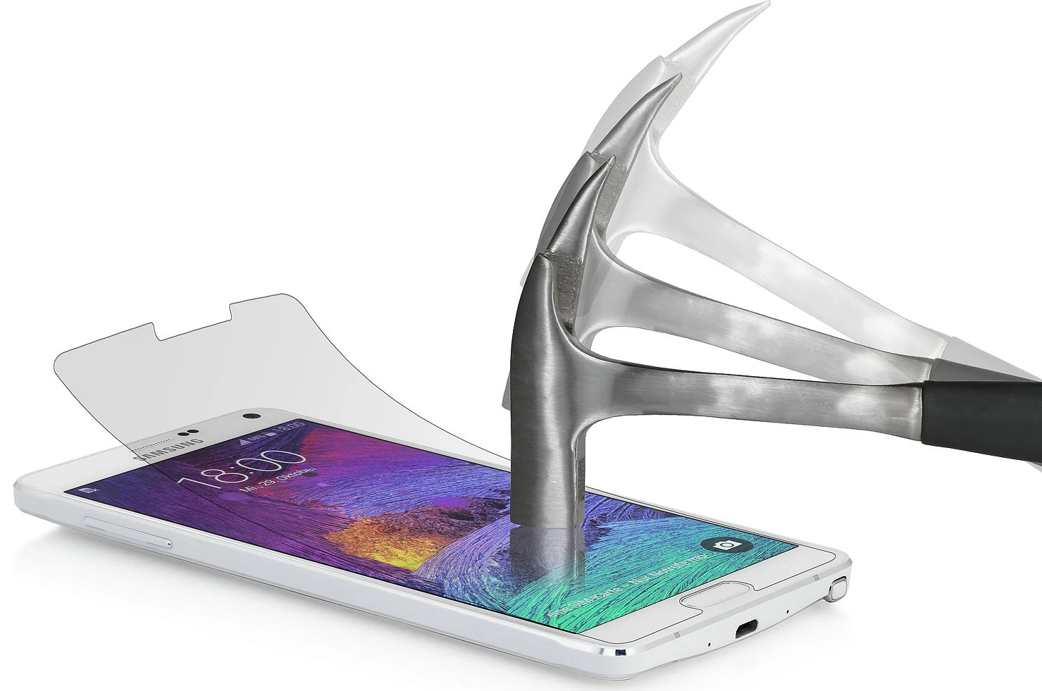 StilGut - Displayschutzfolie "Panzerglas" Für Galaxy Note 4 (2er-Pack)