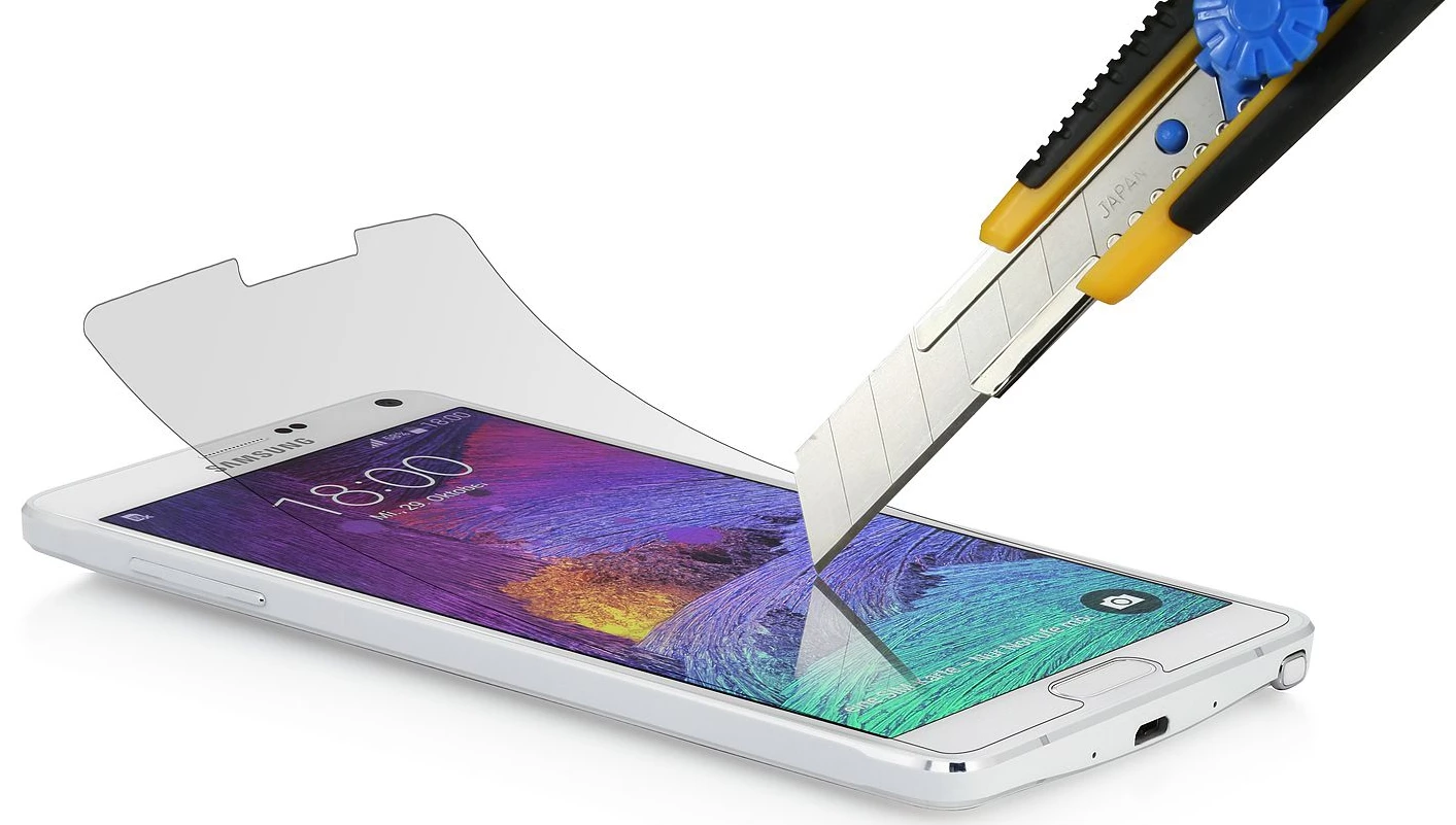 StilGut - Displayschutzfolie "Panzerglas" Für Galaxy Note 4 (2er-Pack) – Bild 2