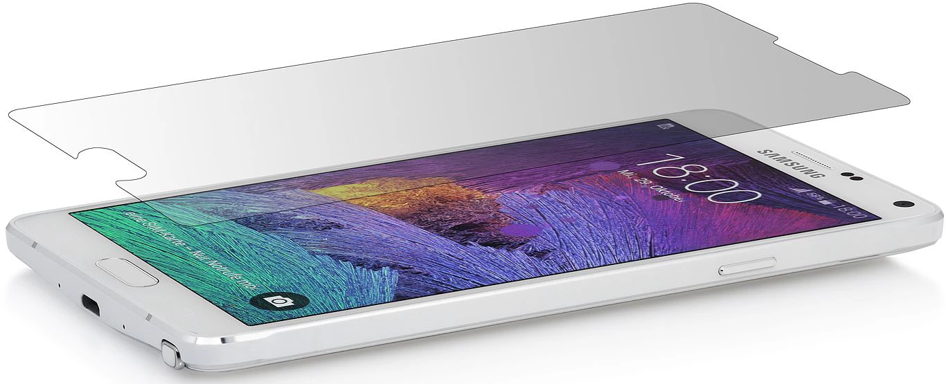 StilGut - Displayschutzfolie "Panzerglas" Für Galaxy Note 4 (2er-Pack) – Bild 3