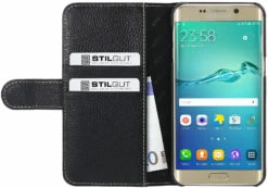 StilGut - Samsung Galaxy S6 Edge+ Hülle Talis Mit Kreditkartenfach Aus Leder