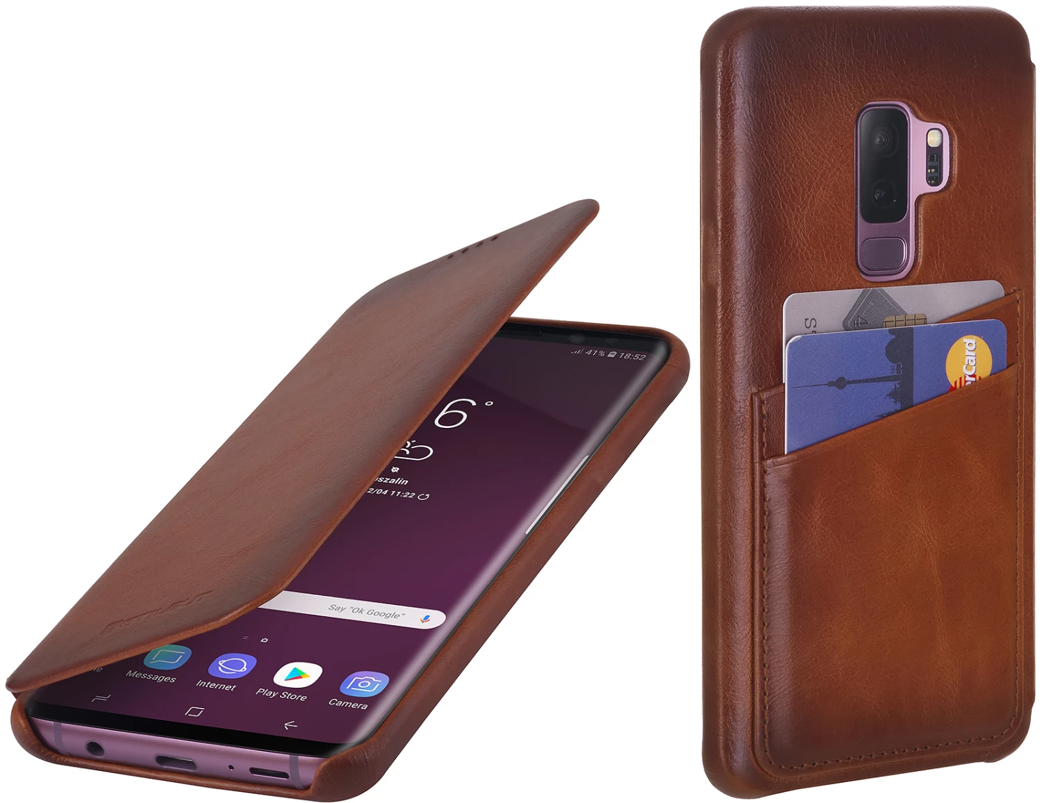 StilGut - Samsung Galaxy S9+ Tasche Book Type Mit Kartenfach