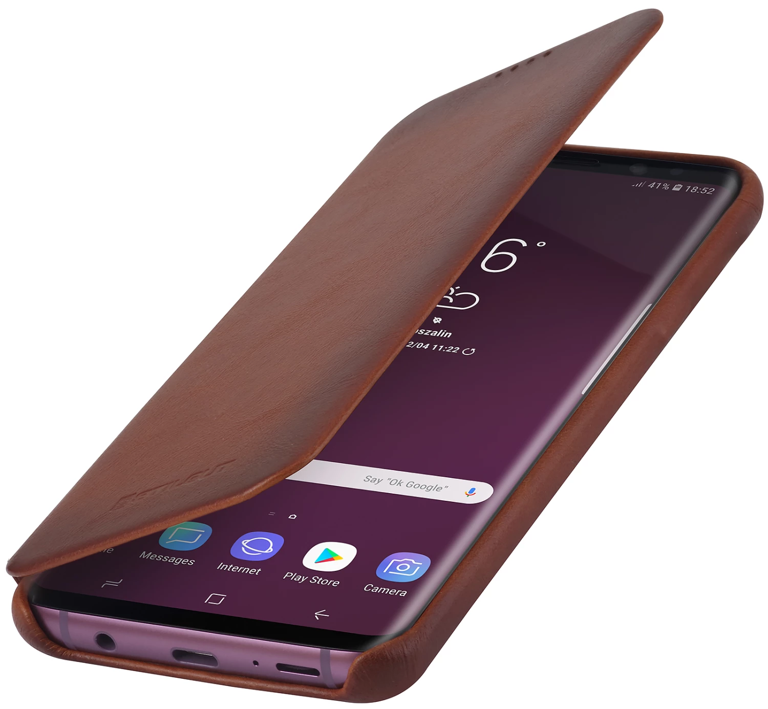 StilGut - Samsung Galaxy S9+ Tasche Book Type Mit Kartenfach – Bild 2