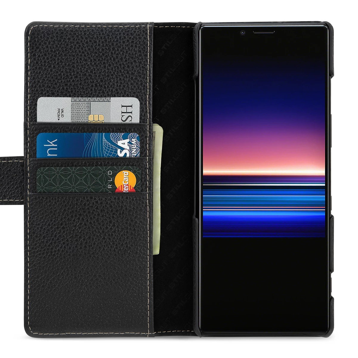 StilGut - Sony Xperia 1 Flip Cover Talis Mit Kartenfach
