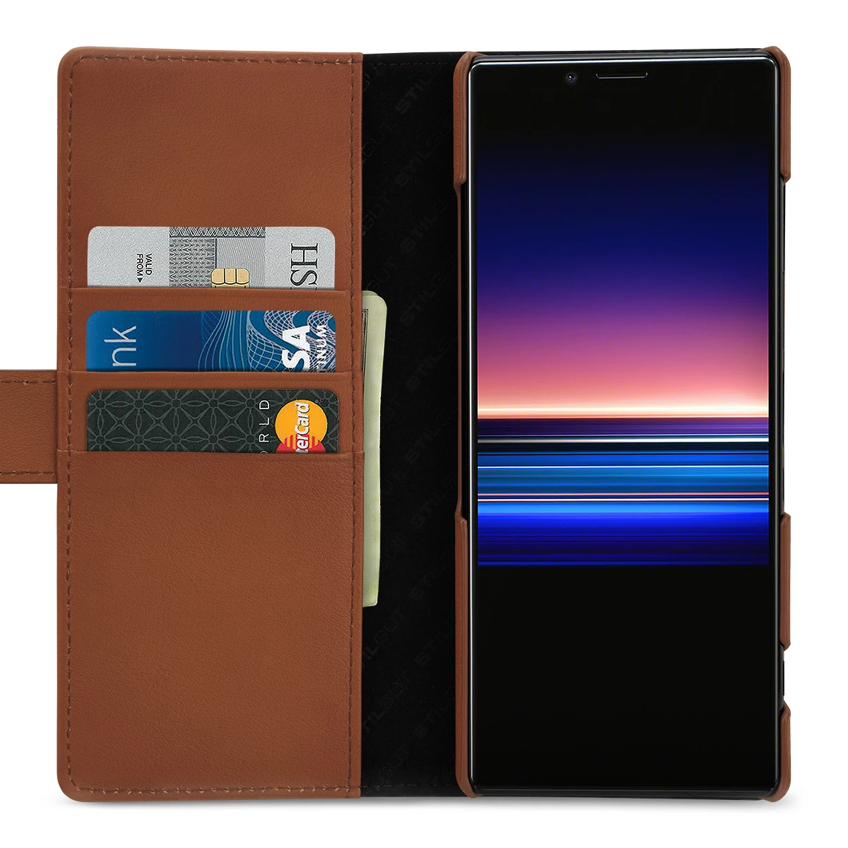 StilGut - Sony Xperia 1 Flip Cover Talis Mit Kartenfach – Bild 7