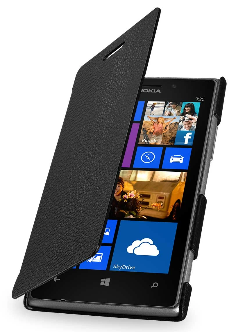 StilGut - Ledertasche "Book Type" Für Nokia Lumia 925 – Bild 6
