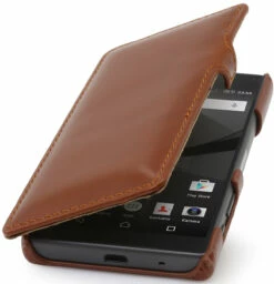 StilGut - Xperia Z5 Compact Tasche Book Type Aus Leder Mit Clip