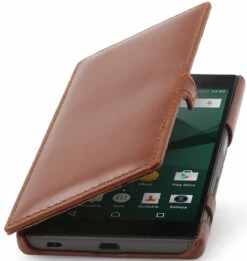 StilGut - Xperia Z5 Tasche Book Type Aus Leder Mit Clip