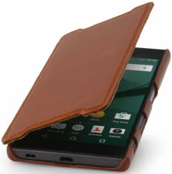 StilGut - Xperia Z5 Tasche Book Type Aus Leder Ohne Clip
